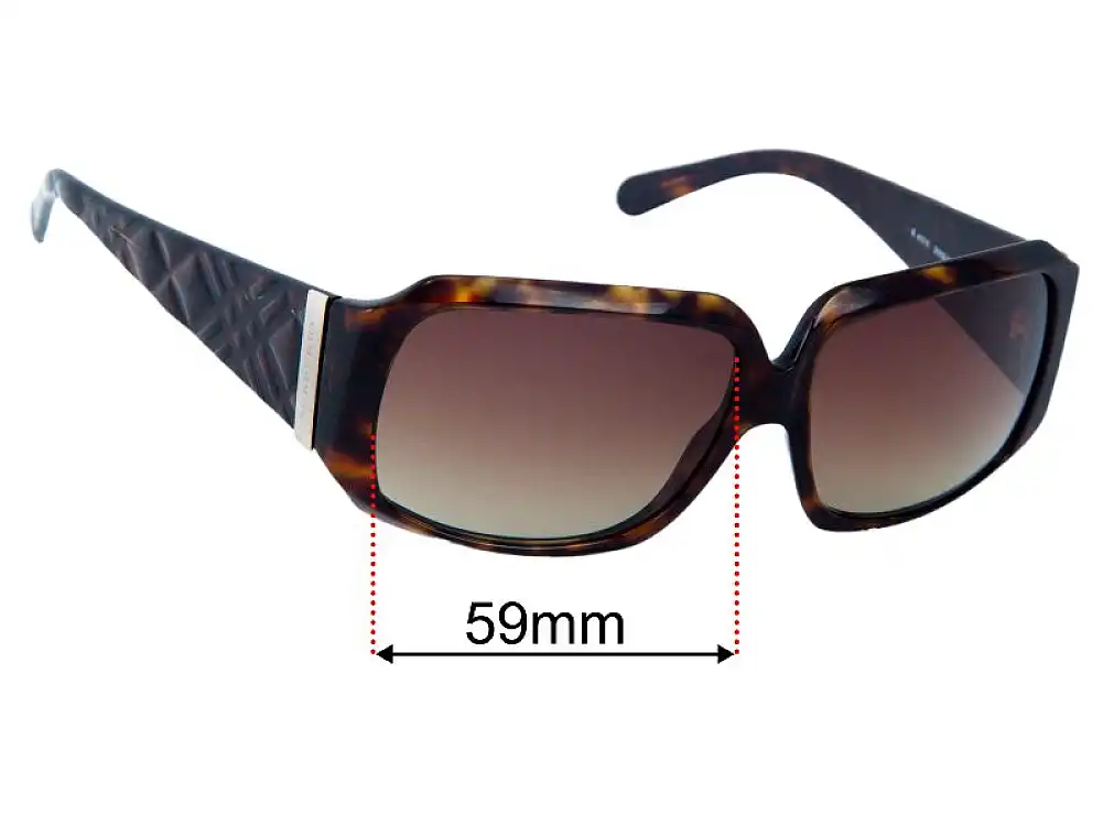 Sunglass Fix Lentilles de Remplacement pour Burberry B 4010 - 59mm Wide Sunglass Fix Lentilles de Remplacement pour Burberry B 4010 - 59mm Wide