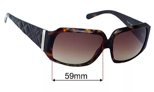Sunglass Fix Lentilles de Remplacement pour Burberry B 4010 - 59mm Wide Burberry B 4010 Lentilles de Remplacement 59mm wide