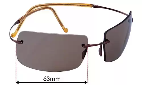 Sunglass Fix Lentilles de Remplacement pour Maui Jim MJ517 Thousand Peaks - 63mm Wide Maui Jim MJ517 Thousand Peaks Lentilles de Remplacement 63mm wide