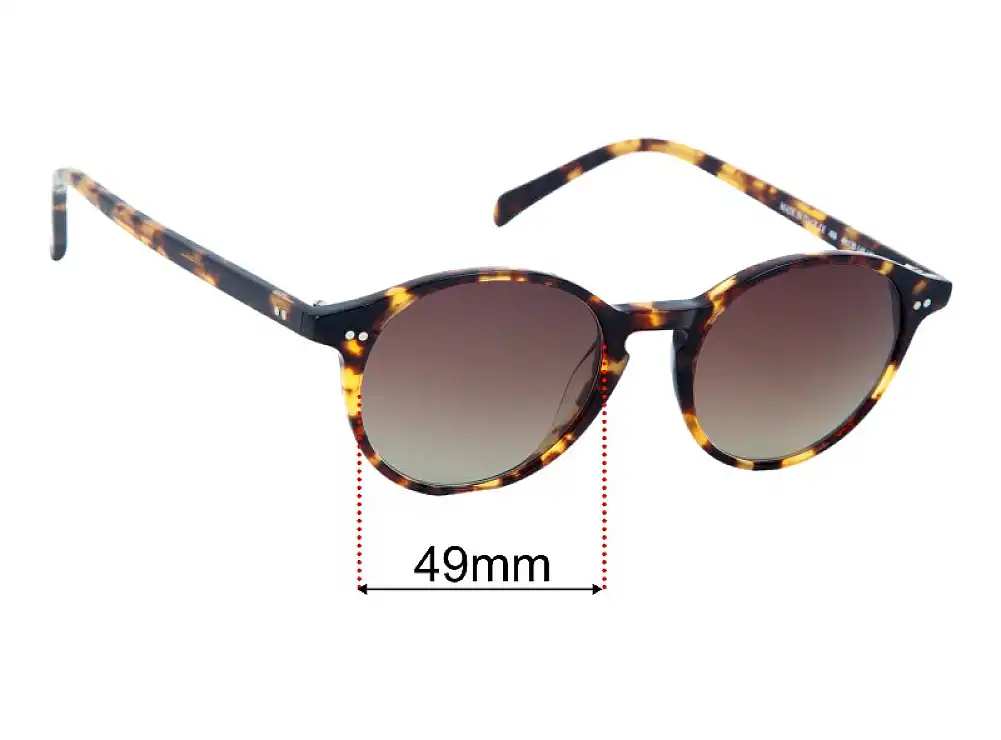 Sunglass Fix Lentilles de Remplacement pour Anglo American Optical Mod 406 - 49mm Wide Sunglass Fix Lentilles de Remplacement pour Anglo American Optical Mod 406 - 49mm Wide