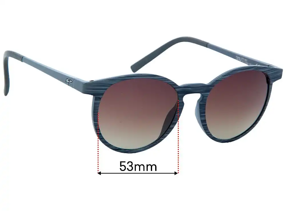 Sunglass Fix Lentilles de Remplacement pour Maui Jim Mj809 Kiawe - 53mm Wide Sunglass Fix Lentilles de Remplacement pour Maui Jim Mj809 Kiawe - 53mm Wide