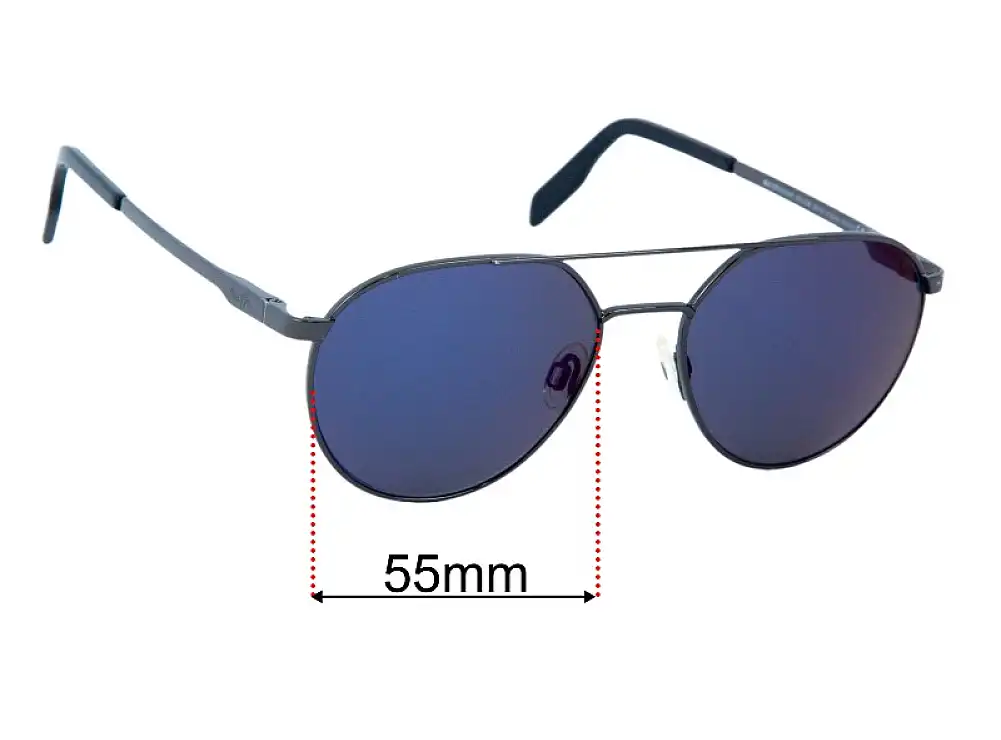 Sunglass Fix Lentilles de Remplacement pour Maui Jim MJ830 Waterfront - 55mm Wide Sunglass Fix Lentilles de Remplacement pour Maui Jim MJ830 Waterfront - 55mm Wide