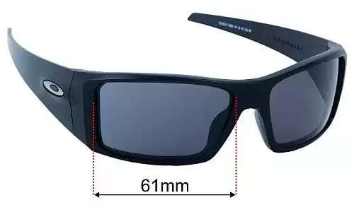 Sunglass Fix Lentilles de Remplacement pour Oakley Heliostat OO9231 - 61mm Wide Oakley Heliostat OO9231 Lentilles de Remplacement 61mm wide