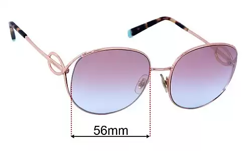 Sunglass Fix Lentilles de Remplacement pour Tiffany & Co TF3065 - 56mm Wide Tiffany & Co TF3065 Lentilles de Remplacement 56mm wide