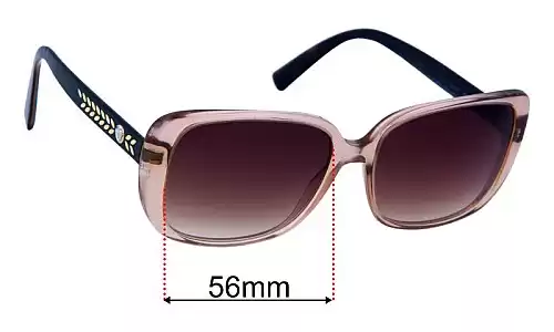 Sunglass Fix Lentilles de Remplacement pour Versace VE4357 - 56mm Wide Versace VE4357 Lentilles de Remplacement 56mm wide