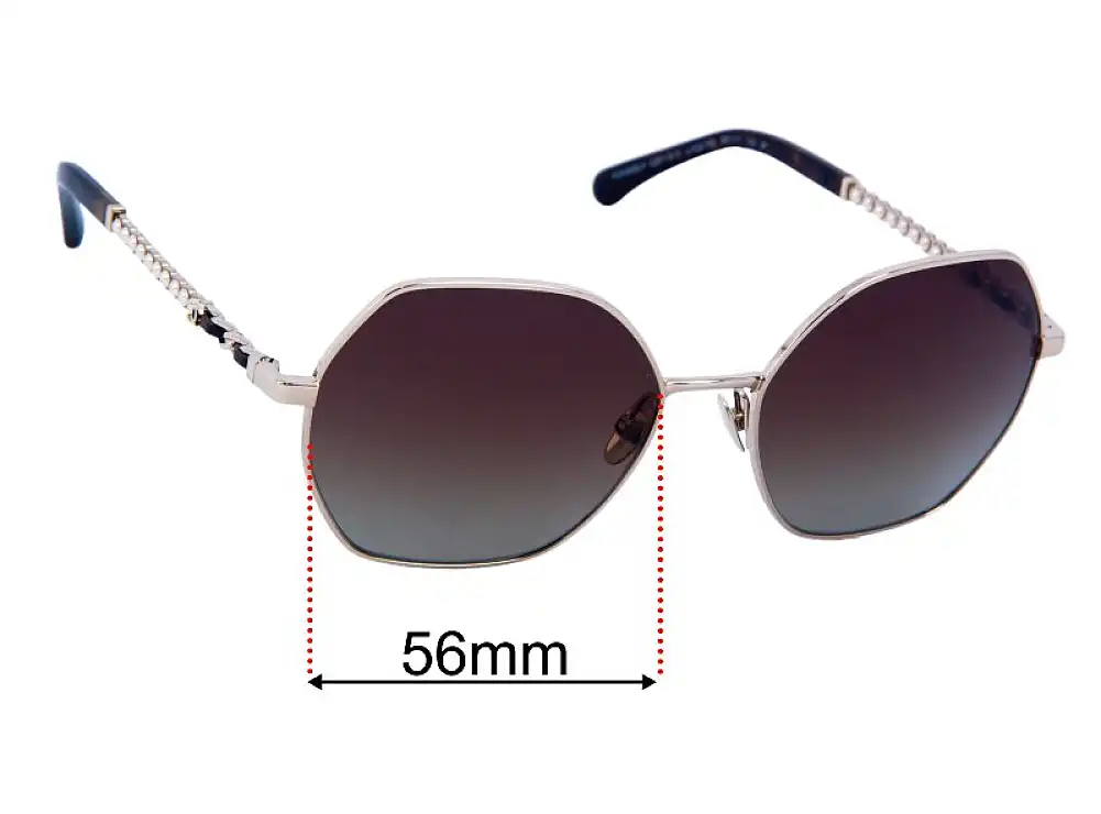 Sunglass Fix Lentilles de Remplacement pour Chanel 4281-Q-H - 56mm Wide Sunglass Fix Lentilles de Remplacement pour Chanel 4281-Q-H - 56mm Wide