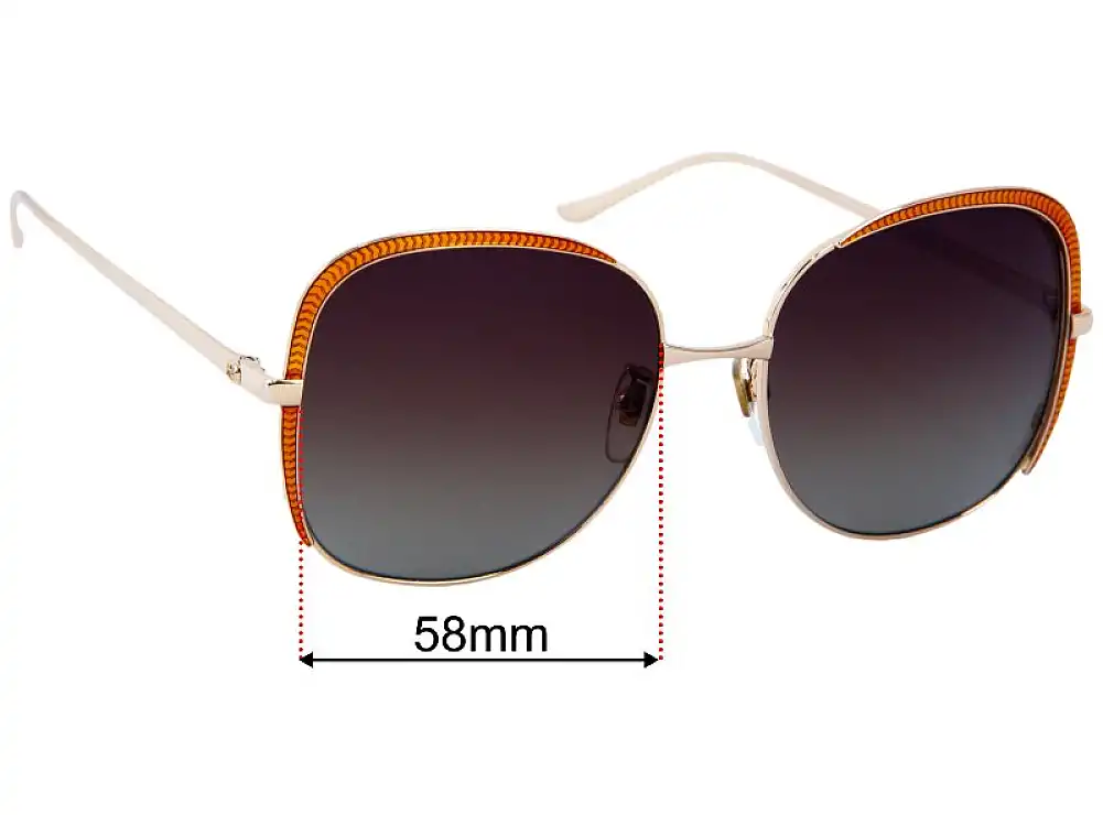 Sunglass Fix Lentilles de Remplacement pour Gucci GG0400S - 58mm Wide Sunglass Fix Lentilles de Remplacement pour Gucci GG0400S - 58mm Wide