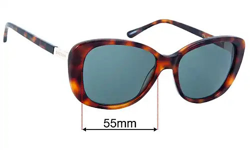 Sunglass Fix Lentilles de Remplacement pour Oroton Derby - 55mm Wide Oroton Derby Lentilles de Remplacement 55mm wide