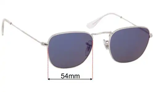 Sunglass Fix Lentilles de Remplacement pour Ray-Ban RB3857 Frank - 54mm Wide Ray-Ban RB3857 Frank Lentilles de Remplacement 54mm wide