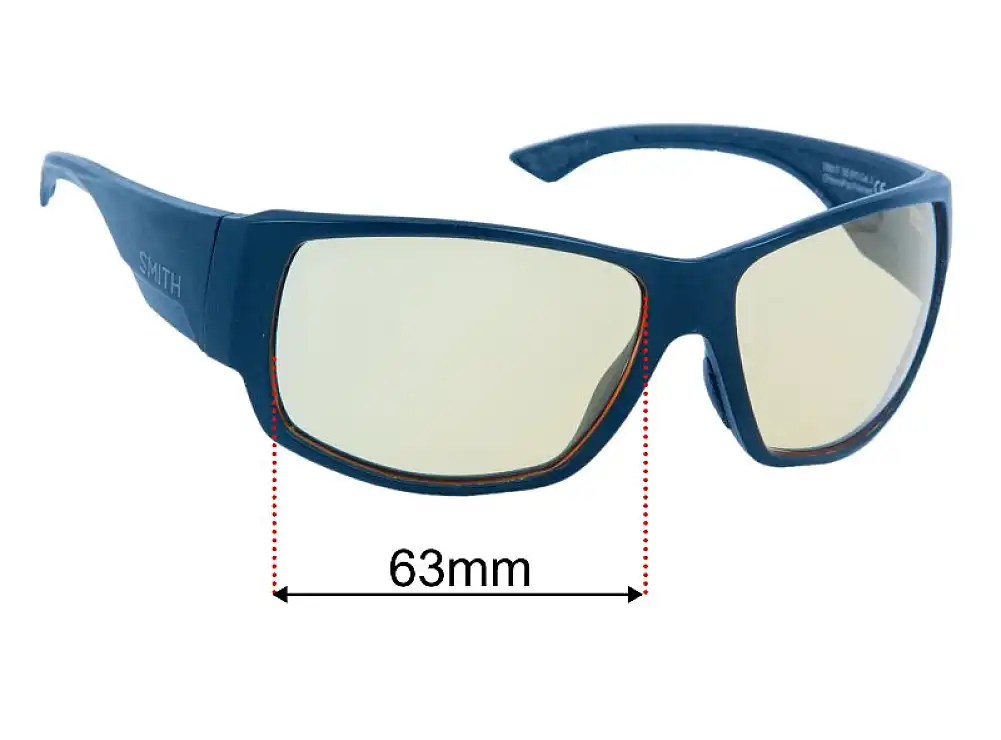 Sunglass Fix Lentilles de Remplacement pour Smith Dockside/N - 63mm Wide Sunglass Fix Lentilles de Remplacement pour Smith Dockside/N - 63mm Wide