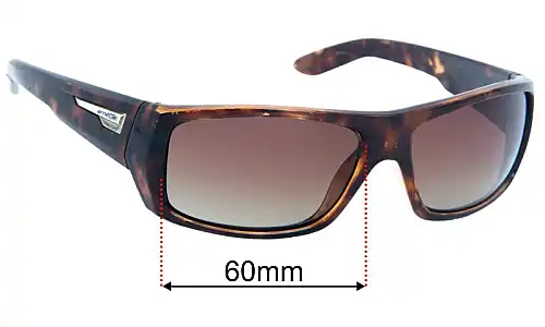 Sunglass Fix Lentilles de Remplacement pour Arnette Munson AN4164 - 60mm Wide Arnette Munson AN4164 Lentilles de Remplacement 60mm wide