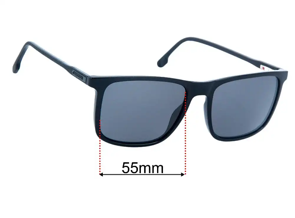 Sunglass Fix Lentilles de Remplacement pour Carrera 231/S - 55mm Wide Sunglass Fix Lentilles de Remplacement pour Carrera 231/S - 55mm Wide