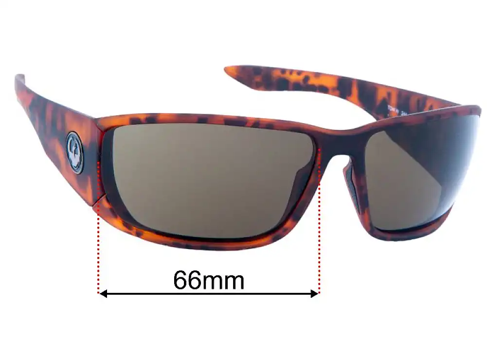 Sunglass Fix Lentilles de Remplacement pour Dragon Tow In - 66mm Wide Sunglass Fix Lentilles de Remplacement pour Dragon Tow In - 66mm Wide