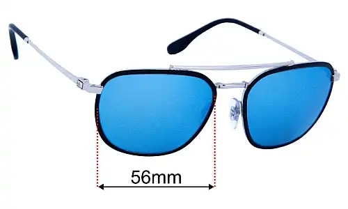 Sunglass Fix Lentilles de Remplacement pour Ray-Ban RB3708 - 56mm Wide Ray-Ban RB3708 Lentilles de Remplacement 56mm wide