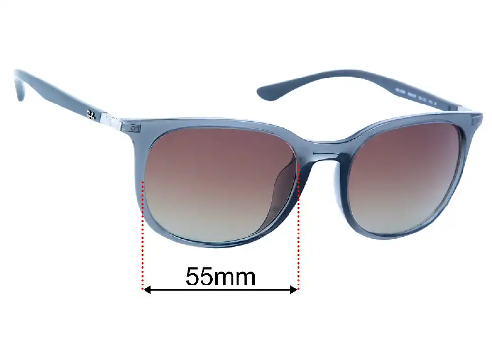 Sunglass Fix Lentilles de Remplacement pour Ray Ban RB4386F - 55mm Wide Sunglass Fix Lentilles de Remplacement pour Ray Ban RB4386F - 55mm Wide