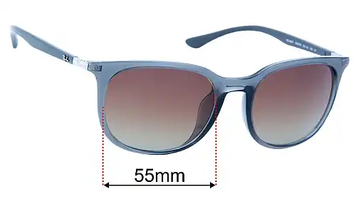 Sunglass Fix Lentilles de Remplacement pour Ray Ban RB4386F - 55mm Wide Ray Ban RB4386F Lentilles de Remplacement 55mm wide