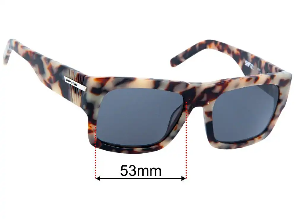 Sunglass Fix Lentilles de Remplacement pour Rip Curl Shifties - 53mm Wide Sunglass Fix Lentilles de Remplacement pour Rip Curl Shifties - 53mm Wide