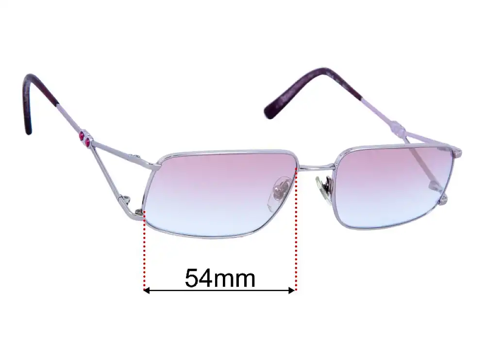 Sunglass Fix Verres de Remplacement pour Salvatore Ferragamo 1604-B - 54mm Wide Sunglass Fix Verres de Remplacement pour Salvatore Ferragamo 1604-B - 54mm Wide
