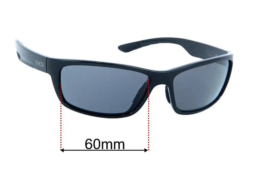 Sunglass Fix Lentilles de Remplacement pour Smith Ridgewell - 60mm Wide Sunglass Fix Lentilles de Remplacement pour Smith Ridgewell - 60mm Wide