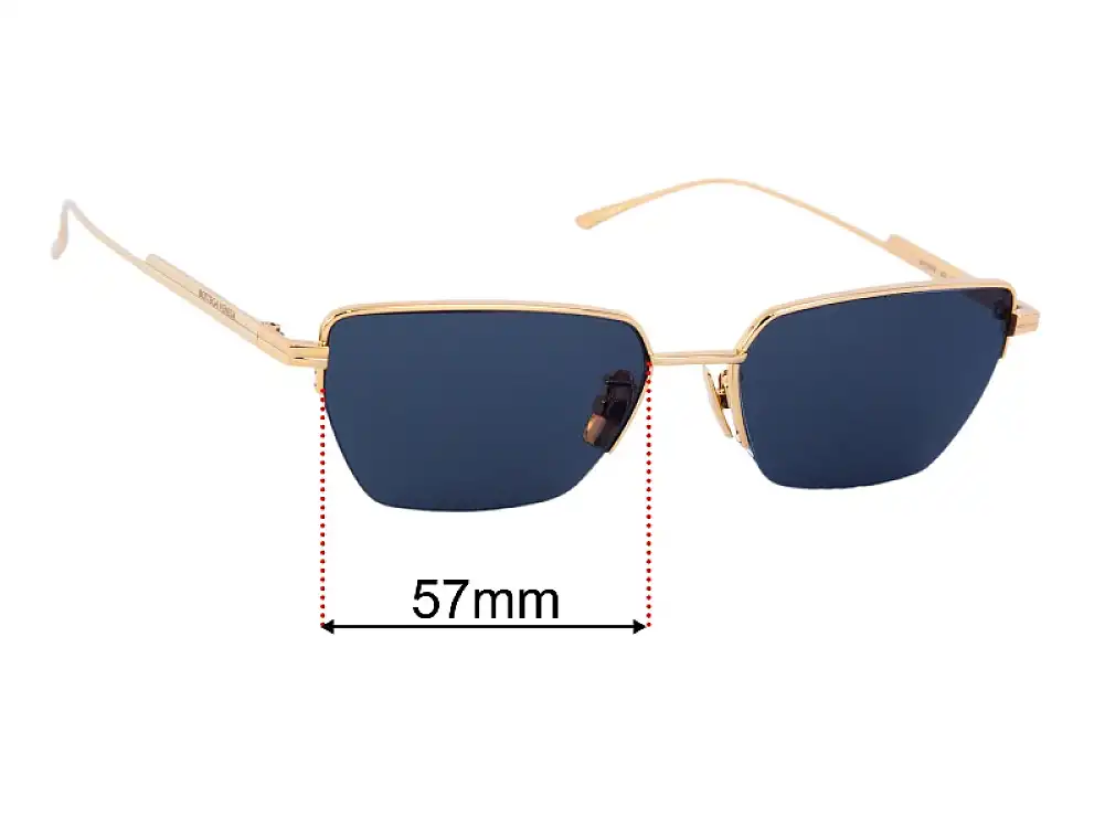 Sunglass Fix Replacement Lenses for Bottega Veneta BV 1107S 57mm Sunglass Fix Replacement Lenses for Bottega Veneta BV 1107S 57mm