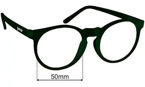 Sunglass Fix Lentilles de Remplacement pour Goodr I Have These On Vinyl Too - 50mm Wide Goodr I Have These On Vinyl Too Lentilles de Remplacement 50mm wide