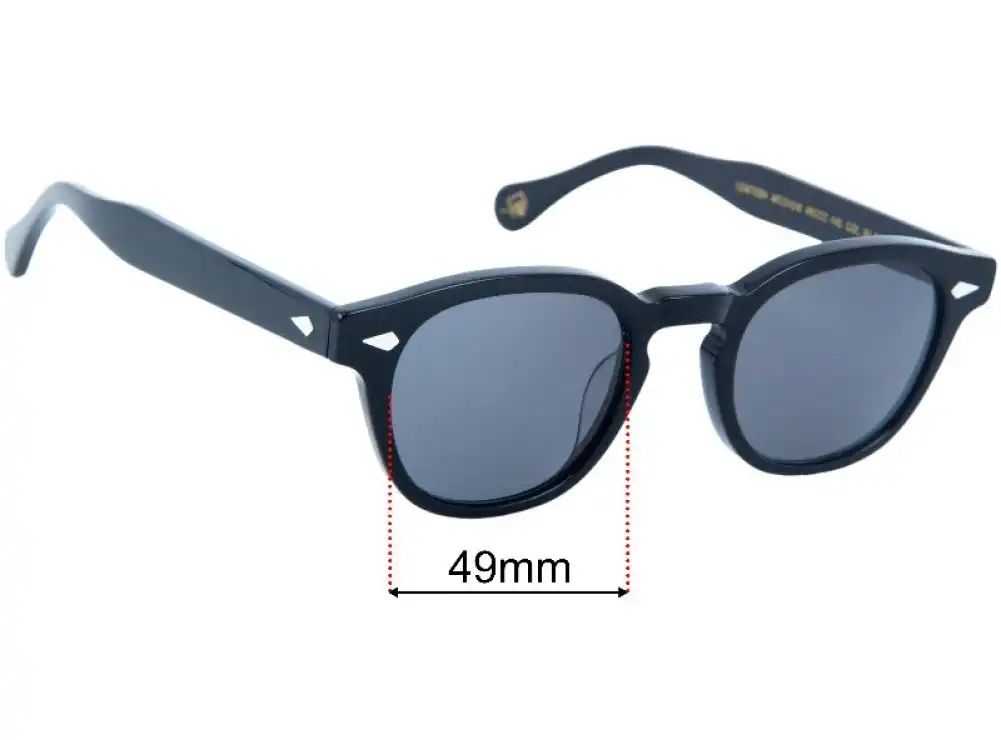 Sunglass Fix Lentilles de Remplacement pour Moscot Lemtosh (Medium) - 49mm Wide Sunglass Fix Lentilles de Remplacement pour Moscot Lemtosh (Medium) - 49mm Wide