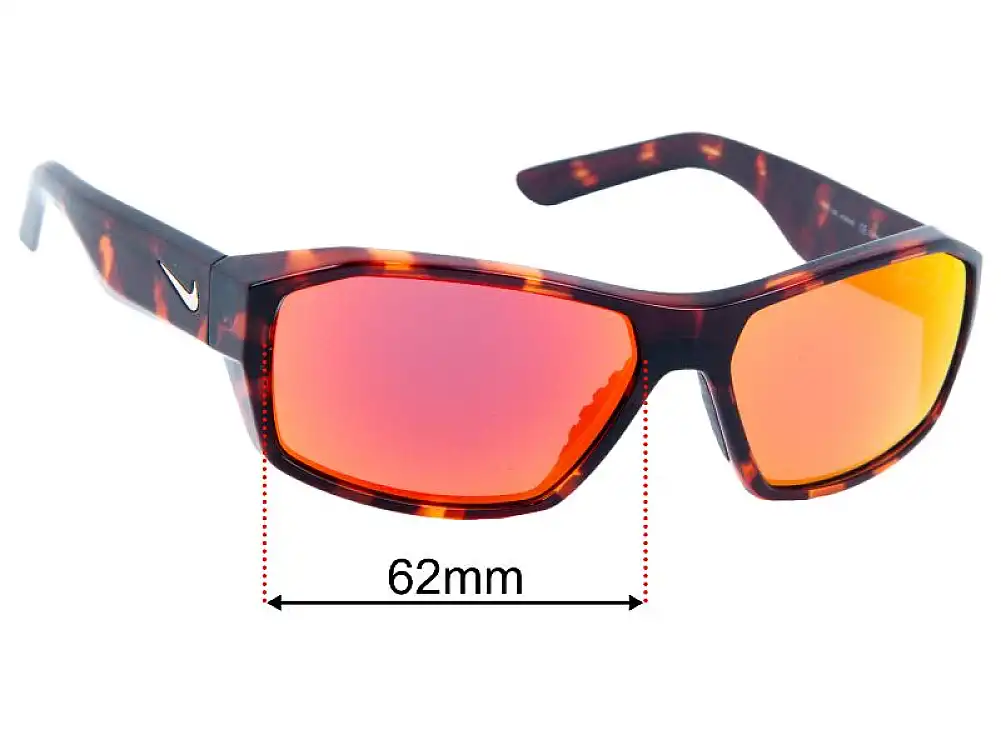 Sunglass Fix Lentilles de Remplacement pour Nike EV0495 Zonda - 62mm Wide Sunglass Fix Lentilles de Remplacement pour Nike EV0495 Zonda - 62mm Wide