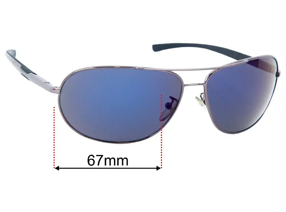 Sunglass Fix Lentilles de Remplacement pour Police S8182 - 67mm Wide Sunglass Fix Lentilles de Remplacement pour Police S8182 - 67mm Wide