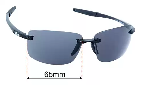 Replacement Lenses for Revo RE1070 Descend XL 65mm Sunglasses Replacement Lenses Revo RE1070 Descend XL 65mm Wide