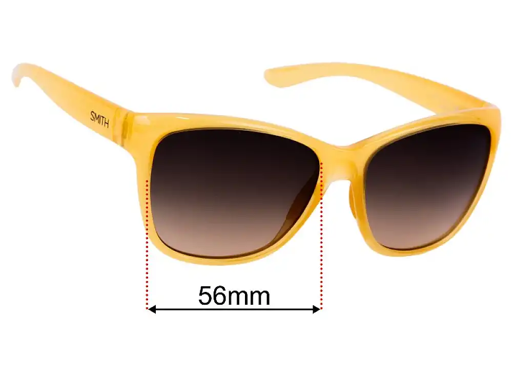 Sunglass Fix Verres de Remplacement pour Smith Ramona - 56mm Wide Sunglass Fix Verres de Remplacement pour Smith Ramona - 56mm Wide