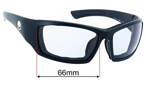 Sunglass Fix Lentilles de Remplacement pour Wiley X H-D Tat - 66mm Wide Wiley X H-D Tat Lentilles de Remplacement 66mm wide
