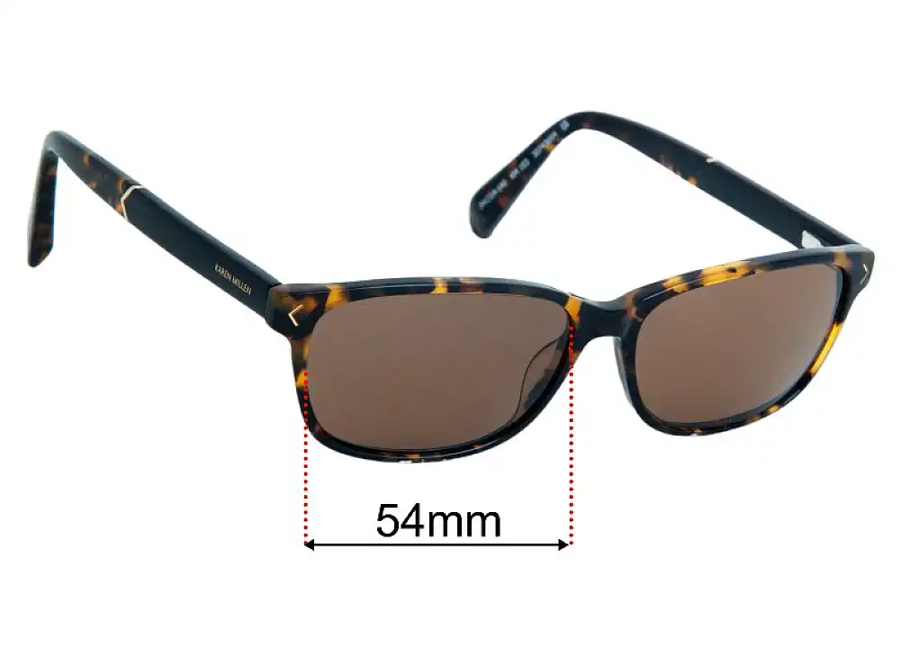 Sunglass Fix Lentilles de Remplacement pour Karen Millen KM 103 - 54mm Wide Sunglass Fix Lentilles de Remplacement pour Karen Millen KM 103 - 54mm Wide