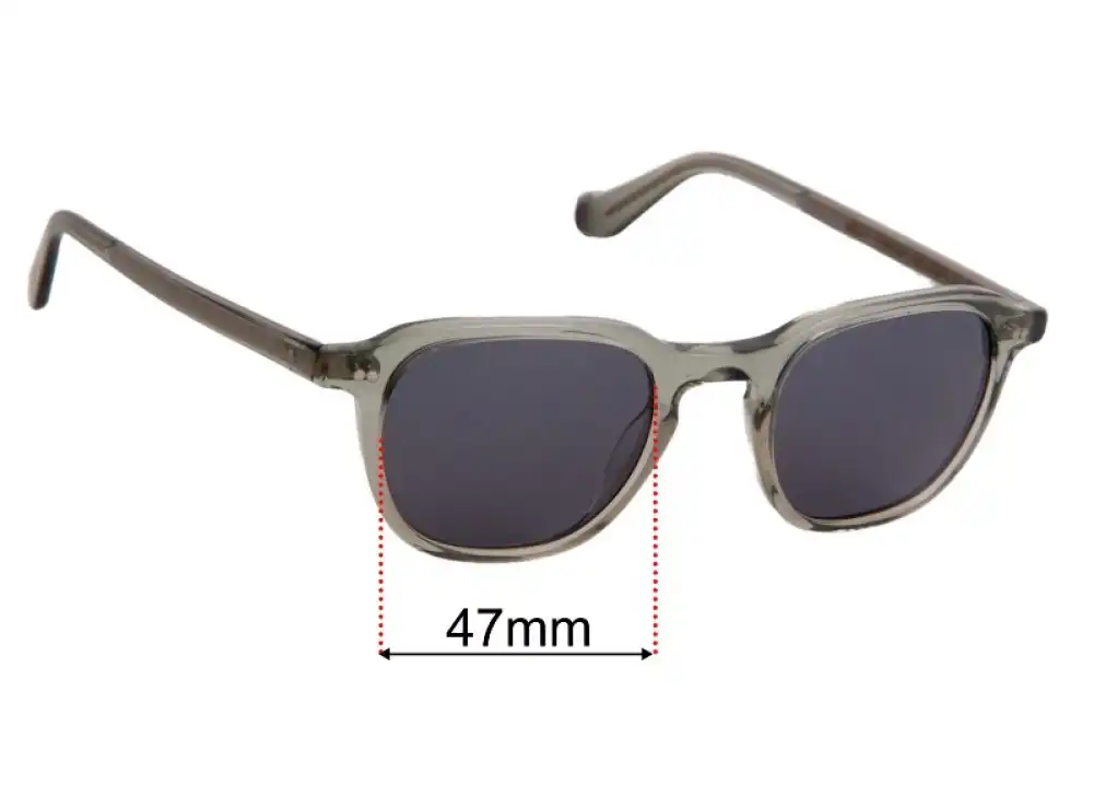 Sunglass Fix Lentilles de Remplacement pour Moscot Billik - 47mm Wide Sunglass Fix Lentilles de Remplacement pour Moscot Billik - 47mm Wide