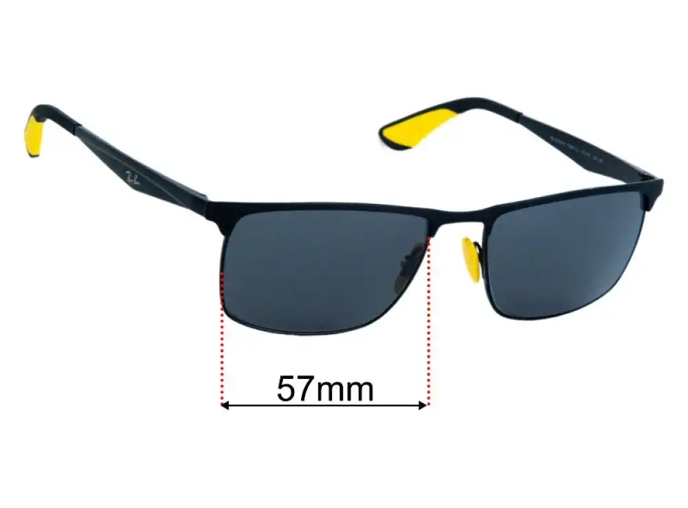 Sunglass Fix Lentilles de Remplacement pour Ray-Ban RB3726M Scuderia Ferrari Collection - 57mm Wide Sunglass Fix Lentilles de Remplacement pour Ray-Ban RB3726M Scuderia Ferrari Collection - 57mm Wide