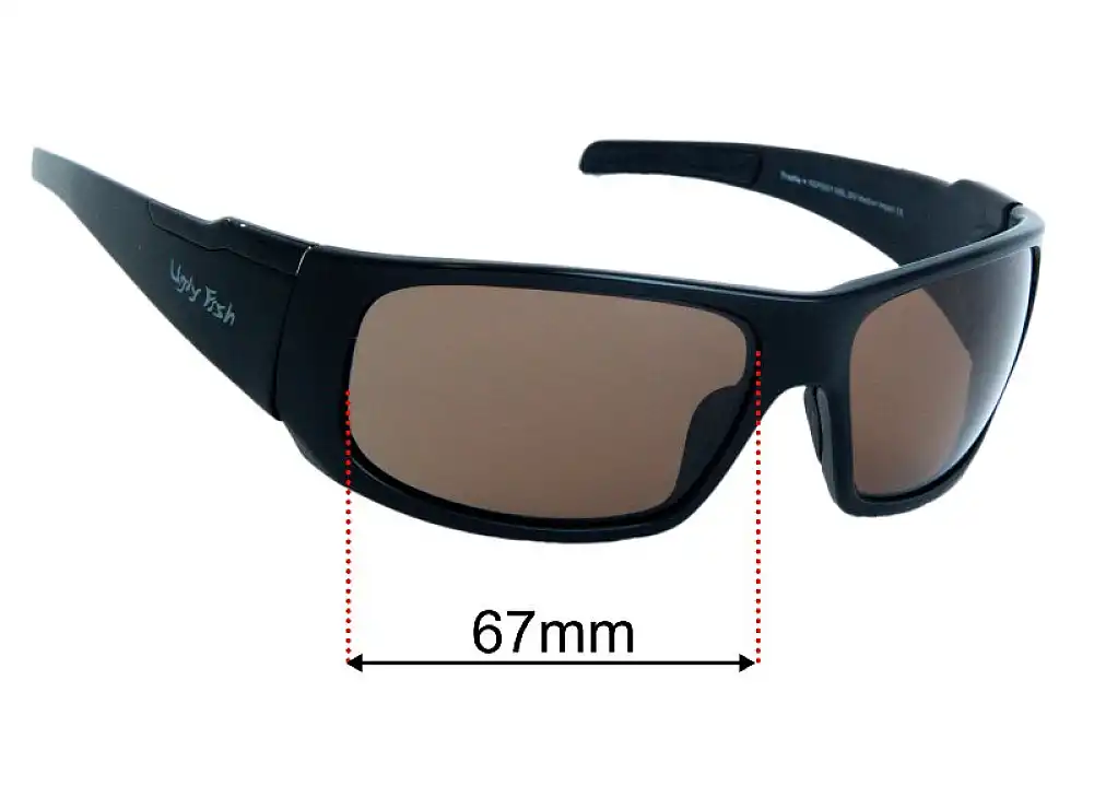 Sunglass Fix Lentilles de Remplacement pour Ugly Fish Tradie - 67mm Wide Sunglass Fix Lentilles de Remplacement pour Ugly Fish Tradie - 67mm Wide