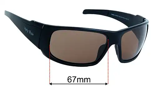 Sunglass Fix Lentilles de Remplacement pour Ugly Fish Tradie - 67mm Wide Ugly Fish Tradie Lentilles de Remplacement 67mm wide