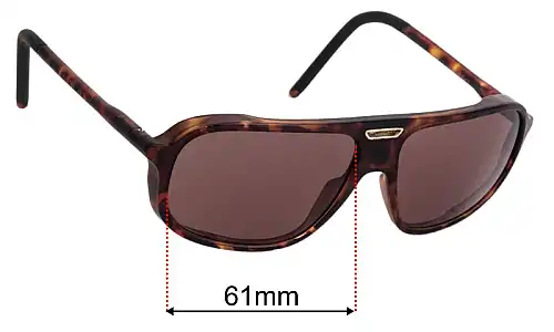 Sunglass Fix Lentilles de Remplacement pour Vuarnet VL1811 Ice - 61mm Wide Vuarnet VL1811 Ice Lentilles de Remplacement 61mm wide