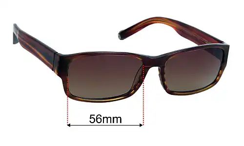 Sunglass Fix Lentilles de Remplacement pour Warby Parker Digby - 56mm Wide Warby Parker Digby Lentilles de Remplacement 56mm wide