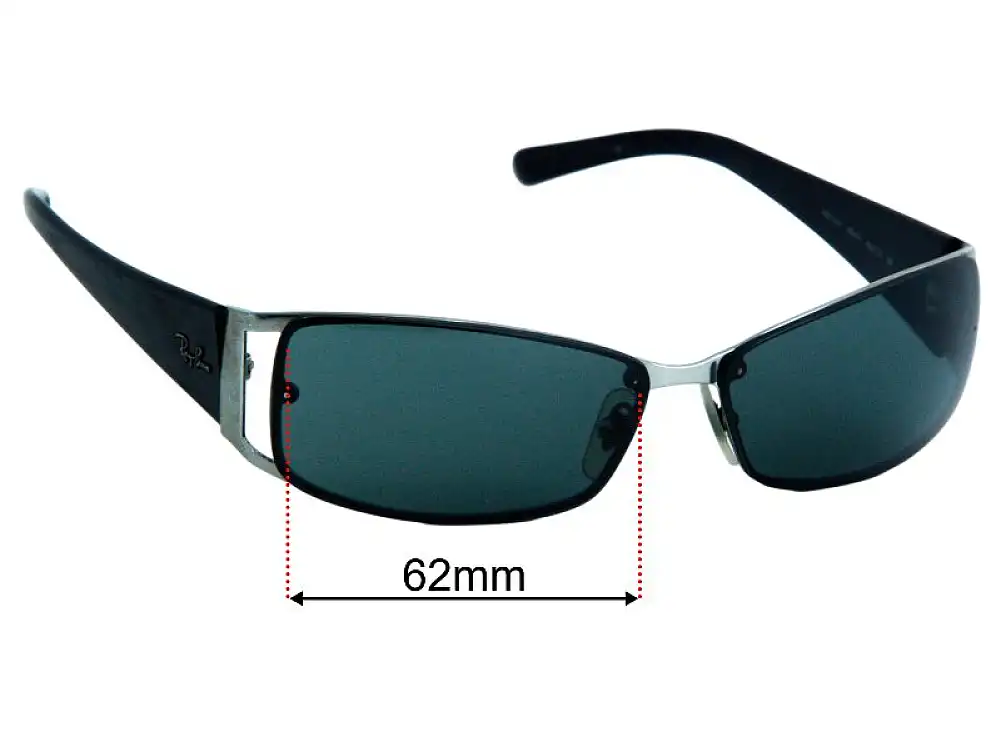 Sunglass Fix Verres de Remplacement pour Ray-Ban RB3394 - 62mm Wide Sunglass Fix Verres de Remplacement pour Ray-Ban RB3394 - 62mm Wide