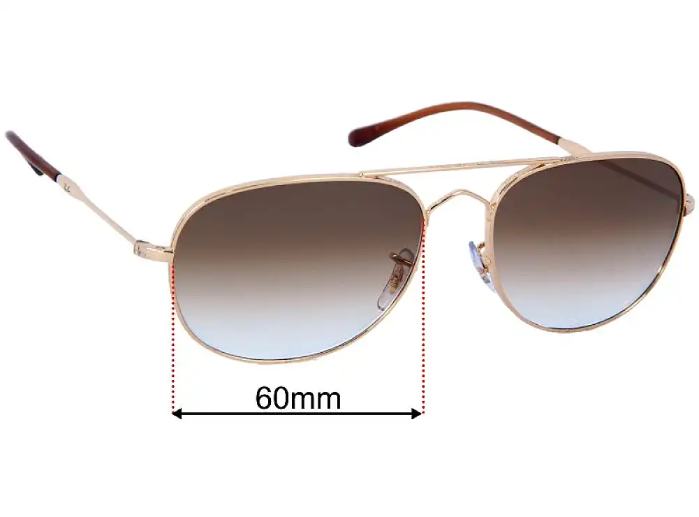 Sunglass Fix Lentilles de Remplacement pour Ray-Ban RB3735 Bain Bridge - 60mm Wide Sunglass Fix Lentilles de Remplacement pour Ray-Ban RB3735 Bain Bridge - 60mm Wide