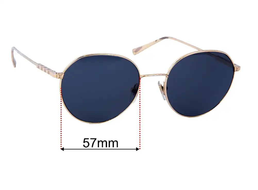 Sunglass Fix Lentilles de Remplacement pour Louis Vuitton Z1590U - 57mm Wide Sunglass Fix Lentilles de Remplacement pour Louis Vuitton Z1590U - 57mm Wide