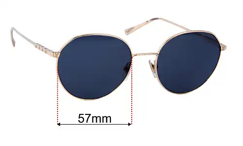 Sunglass Fix Lentilles de Remplacement pour Louis Vuitton Z1590U - 57mm Wide Louis Vuitton Z1590U Lentilles de Remplacement 57mm wide