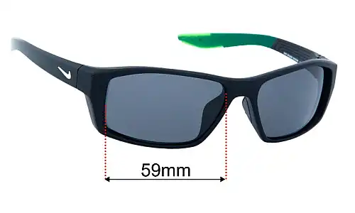 Sunglass Fix Lentilles de Remplacement pour Nike CT8228 Brazen Shadow - 59mm Wide Nike CT8228 Brazen Shadow Lentilles de Remplacement 59mm wide