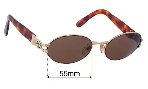 Sunglass Fix Lentilles de Remplacement pour Sergio Tacchini ST 1055-S - 55mm Wide Sergio Tacchini ST 1055-S Lentilles de Remplacement 55mm wide