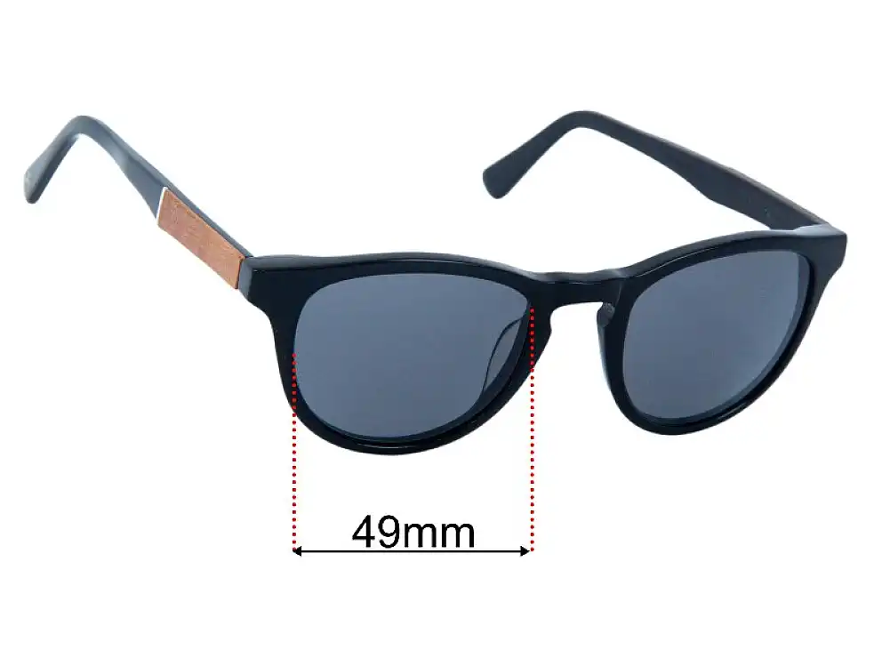 Sunglass Fix Lentilles de Remplacement pour Shwood Francis - 49mm Wide Sunglass Fix Lentilles de Remplacement pour Shwood Francis - 49mm Wide
