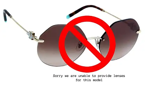 Sunglass Fix Lentilles de Remplacement pour Tiffany & Co TF3077 - 60mm Wide Tiffany & Co TF3077 Lentilles de Remplacement 60mm wide