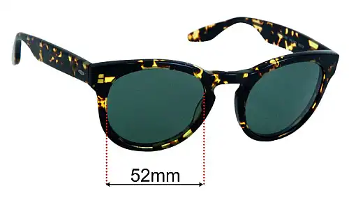 Sunglass Fix Lentilles de Remplacement pour Barton Perreira Reece - 52mm Wide Barton Perreira Reece Lentilles de Remplacement 52mm wide
