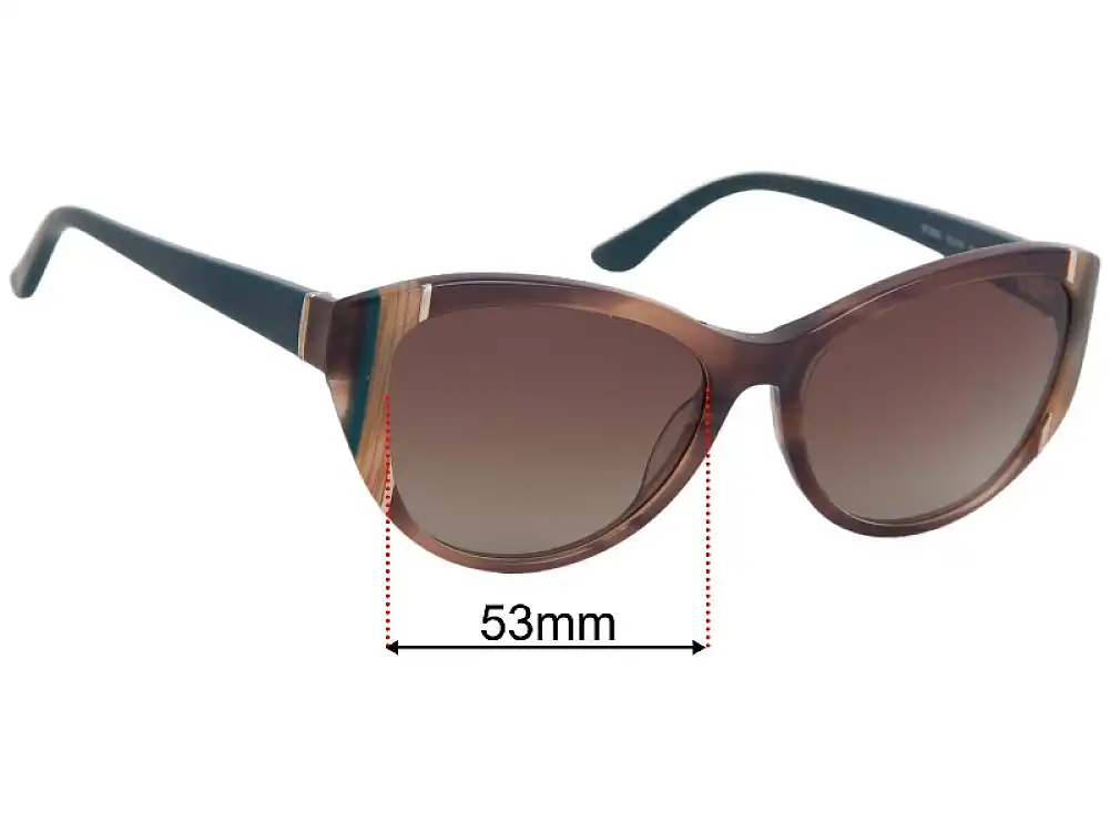 Sunglass Fix Lentilles de Remplacement pour Salvatore Ferragamo SF2683 - 53mm Wide Sunglass Fix Lentilles de Remplacement pour Salvatore Ferragamo SF2683 - 53mm Wide