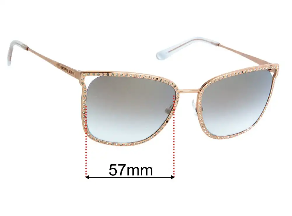 Sunglass Fix Lentilles de Remplacement pour Michael Kors MK1098B Stockholm - 57mm Wide Sunglass Fix Lentilles de Remplacement pour Michael Kors MK1098B Stockholm - 57mm Wide