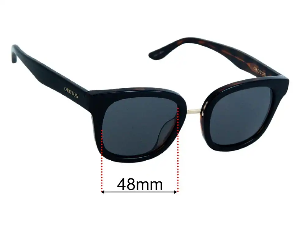 Sunglass Fix Lentilles de Remplacement pour Oroton Memento - 48mm Wide Sunglass Fix Lentilles de Remplacement pour Oroton Memento - 48mm Wide
